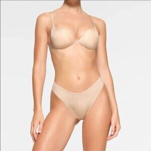 SKIMS WOMENS TEARDROP PUSH-UP BRA SAND SIZE 34A